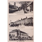 1919 Nagykikinda, Kikinda; Állami polgári leányiskola, Városháza, Gimnázium, Koronaherceg utca, Úri utca, Korzó kávéház...