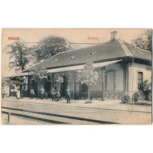 1910 Palics, Palic; vasútállomás. Menczel Mihály kiadása, leporello 10 képpel ...