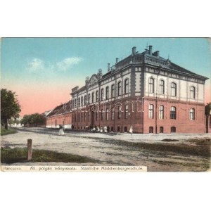 1913 Pancsova, Pancevo; Állami polgári leányiskola. Kohn Samu kiadása / girls' school (EK)