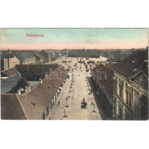 Pancsova, Pancevo; Fő tér, piac. Horovitz Adolf és fia kiadása / main square, market