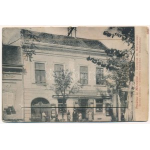 1914 Szávaszentdemeter, Mitrovice, Mitrovitz an der Save, Sremska Mitrovica; Könyvnyomda. leporellolap 10 képpel ...
