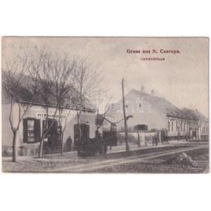 1911 Szerbcsernye, Németcsernye, Szerb-Czernya, Német-Czernya, Srpska Crnja (Magyarcsernye, Nova Crnja); Gemeindehaus ...