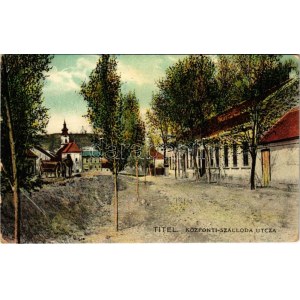 1914 Titel, Központi szálloda. Szuboticski Szimó kiadása / hotel