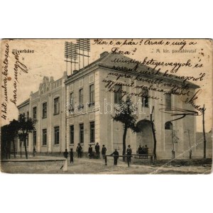 1913 Újverbász, Novi Vrbas (Verbász, Vrbas); M. kir. postahivatal / post office (EB)