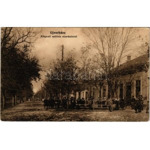 1917 Újverbász, Novi Vrbas (Verbász, Vrbas); Központi szálloda, utca / hotel, street (EK)