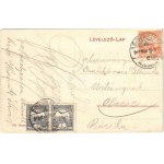 1913 Újverbász, Novi Vrbas (Verbász, Vrbas); Tábori Mihály vendéglője a vasúttal szemben, terasz / railway restaurant...