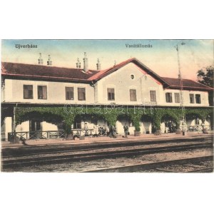 1914 Újverbász, Novi Vrbas (Verbász, Vrbas); Pályaudvar, vasútállomás / railway station