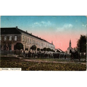 1914 Újverbász, Novi Vrbas (Verbász, Vrbas); Főgimnázium / school