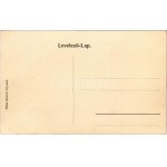 Újvidék, Novi Sad; Szentháromság szobor, Városháza, piac. Posta-Utalvány montázs postással és pecsétekkel...