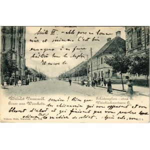 1901 Versec, Werschetz, Vrsac; Fehértemplom utca / Weisskirchnerstrasse / street