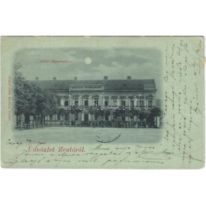 1900 Zenta, Senta; Főgimnázium este / grammar school at night