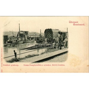 Zenta, Senta; fafedeles Tisza híd (1902-ben leomlott). kapható Kabos Arminnál / wooden Tisa bridge (collapsed in 1902...