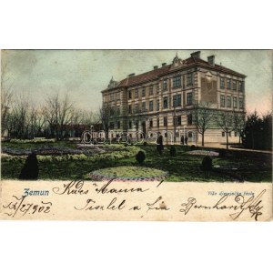 1902 Zimony, Semlin, Zemun; Visa djevojacka skola / leány iskola / girl school (EK)