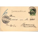 1901 Zombor, Sombor; Kossuth utca, fa harangláb, piac, Karmelita zárdatemplom. S. Házlak A. kiadása / street...