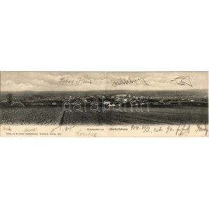 1904 Oberhollabrunn, Hollabrunn; folding panoramacard