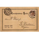 1898 (Vorläufer) Wien, Vienna, Bécs; Cognac Fabrik & Slibowitz Brennerei...