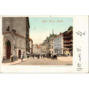 1900 Wien, Vienna, Bécs; Neuer Markt / square. Wedemeyer & Co.
