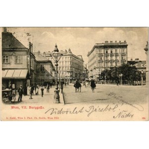 1900 Wien, Vienna, Bécs VII. Burggasse / street