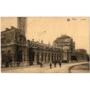 1917 Arlon, Aarlen; La Gare / Het station / railway station
