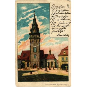 1899 (Vorläufer) Chomutov, Komotau; Aquarellkarte 5152. Regel & Krug litho (EK)