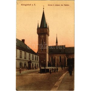 Dvur Králové nad Labem, Königinhof an der Elbe; Kirche S. Johann des Täufers / church (EK)