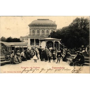 1904 Frantiskovy Lázne, Franzensbad; Kurgarten und Kurhaus / spa park (gluemark)