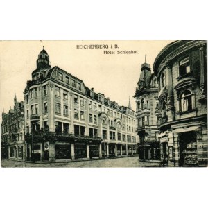 1923 Liberec, Reichenberg; Hotel Schienhof (EK)