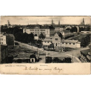 Opava, Troppau; Schlossring / castle square (EK)