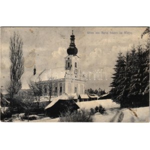 U Svatého Kamene, Maria Schnee im Winter / Poutní kostel Panny Marie Snezné / church in winter (EB...