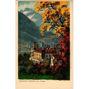 Merano, Meran (Südtirol); Schloss Labers / castle. Künstlerpostkarte Ansichten aus Tirol litho s: H...