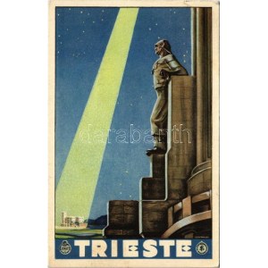 1936 Trieste, Propaganda turistica italiana dell'era Mussolini. Enit / Italian tourism propaganda from the Mussolini...