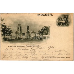 1900 Moscow, Moscou; Strastnoi monastere / Strastnoy Monastery (demolished in the 1930s), folklore (tear...