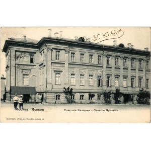 1905 Moscow, Moscou; Caserne Spasskia / Spasskiye Kazarmy, military barracks