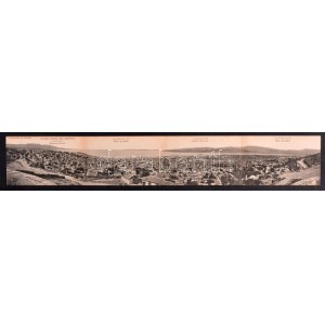Izmir, Smyrna, Smirna; 4-tiled folding panoramacard