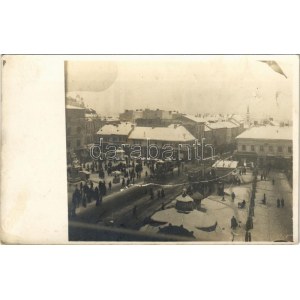 ~1910 Chernivtsi, Czernowitz, Cernauti, Csernyivci; Hauptstrasse, Erstes Wiener Warenhaus B. Baltinester ...