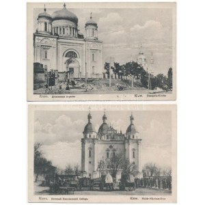 Kyiv, Kiev; Dessjatin Kirche, Militär Nikolaus Dom / Church of the Tithes, St. Nicholas Military Cathedral - 2 pre...