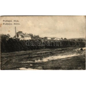 1916 Pidhaitsi, Pidhajci, Podhajce; Mlyn / Mühle / mill + Kommando der k.u.k. Baukompagnie No. 1/62. (EK...
