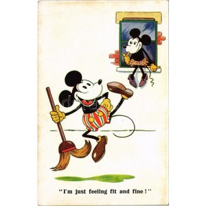 I'm just feeling fit and fine! - Mickey and Minnie Mouse. Walter E. Disney A.R. i.B. 1795.