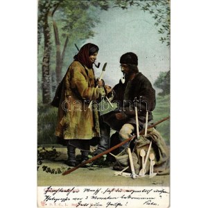 1905 Cigány kovácsok / Löffel Zigeuner / Gypsy folklore
