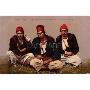 Pozdrav iz Bosne / Zigeunerkleeblatt aus Bosnien / Bosnian gypsy men, folklore (fl)