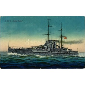 SMS Prinz Eugen az Osztrák-Magyar Haditengerészet Tegetthoff-osztályú csatahajója / K.u.K. Kriegsmarine / WWI Austro...