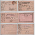 KARL PALATZKY - 38 db első világháborús katonai saját kézzel rajzolt tábori posta levelezőlap (K.u.k. mo. Eisenb. Zeugs...