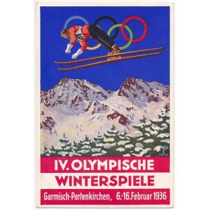 1936 Garmisch-Partenkirchen IV. Olympische Winterspiele / 1936. évi téli olimpiai játékok / Winter Olympics in Garmisch...