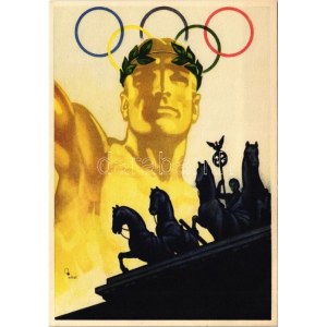 1936 Deutschland. XI. Olympische Spiele Berlin / Summer Olympics in Berlin / 1936. évi nyári olimpiai játékok s...