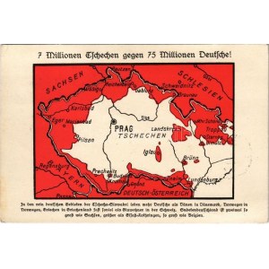 1938 7 Millionen Tschechen gegen 75 Millionen Deutsche! Sudetendeutscher-Heimatbund ...
