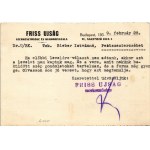 1939 Friss Újság a legfrissebb, a legolcsóbb, apróhirdetések sikere nagy. Budapest, Nagymező utca 3. reklám ...