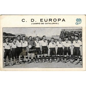 C.D. Europa. Campió de Catalunya / football team (EK)