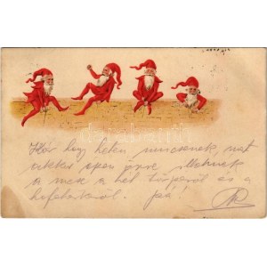 1900 Törpék / Dwarfes. litho