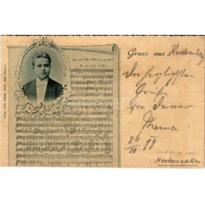 1899 (Vorläufer) Raoul Koczalski lengyel zongorista és zeneszerző / Polish pianist and composer...