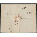 1839 Franco, piros / red Sárkány / 17 Nov - Hermannstadt. RRR! (Müller, Bér, Gudlin ismeretlen / unknown...